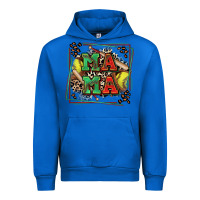 Cobalt softball mama with leopard Urban Hoodie - Zillion Design Studio