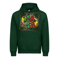 Foreset Green softball mama with leopard Urban Hoodie - Zillion Design Studio