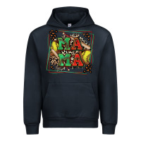 Navy softball mama with leopard Urban Hoodie - Zillion Design Studio