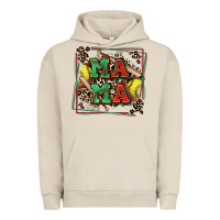 Pigment French Oak softball mama with leopard Urban Hoodie - Zillion Design Studio
