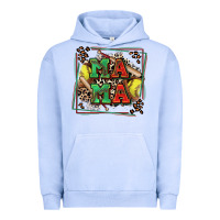 Pigment Grape Ice softball mama with leopard Urban Hoodie - Zillion Design Studio