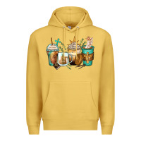 Antique Gold jesus coffee cups Premium Hoodie - Zillion Design Studio