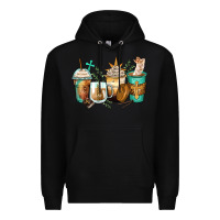 Black jesus coffee cups Premium Hoodie - Zillion Design Studio
