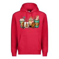 Cardinal jesus coffee cups Premium Hoodie - Zillion Design Studio