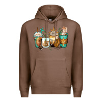 Chestnut jesus coffee cups Premium Hoodie - Zillion Design Studio
