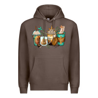 Coffee jesus coffee cups Premium Hoodie - Zillion Design Studio