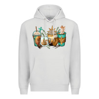 Dove Grey jesus coffee cups Premium Hoodie - Zillion Design Studio