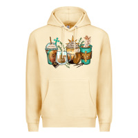 Pina Colada jesus coffee cups Premium Hoodie - Zillion Design Studio