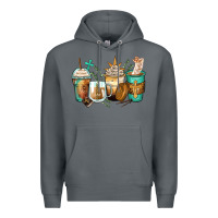Rock jesus coffee cups Premium Hoodie - Zillion Design Studio