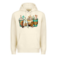 Sandshell jesus coffee cups Premium Hoodie - Zillion Design Studio