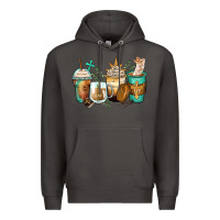 Smoke jesus coffee cups Premium Hoodie - Zillion Design Studio