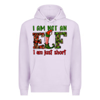 Lilac i am not an elf i am just short christmas Premium Hoodie - RanaPortraitStore