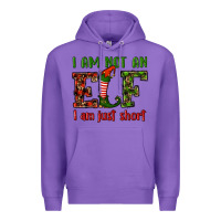 Purple i am not an elf i am just short christmas Premium Hoodie - RanaPortraitStore