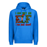 True Royal i am not an elf i am just short christmas Premium Hoodie - RanaPortraitStore