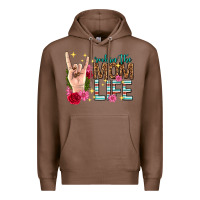 Chestnut rockin the mom life mothers day Premium Hoodie - texasbilliewilder