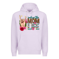 Lilac rockin the mom life mothers day Premium Hoodie - texasbilliewilder