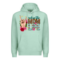 Seafoam rockin the mom life mothers day Premium Hoodie - texasbilliewilder