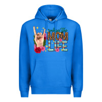 True Royal rockin the mom life mothers day Premium Hoodie - texasbilliewilder