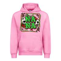 Fuchsia Pink soccer nana with leopard Urban Hoodie - Zillion Design Studio