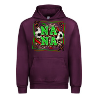 Mauve Wine soccer nana with leopard Urban Hoodie - Zillion Design Studio