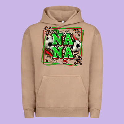 Soccer Nana With Leopard Urban Hoodie Designed By Zillion Design Studio
