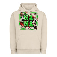 Pigment French Oak soccer nana with leopard Urban Hoodie - Zillion Design Studio