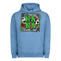 Pigment Pebble Blue soccer nana with leopard Urban Hoodie - Zillion Design Studio