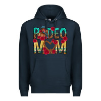 Navy rodeo mom mothers day Premium Hoodie - texasbilliewilder