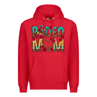 Red rodeo mom mothers day Premium Hoodie - texasbilliewilder