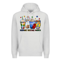 Dove Grey hispanic heritage month coffee cups Premium Hoodie - Zillion Design Studio