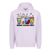 Lilac hispanic heritage month coffee cups Premium Hoodie - Zillion Design Studio