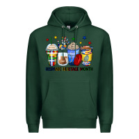 Sports Green hispanic heritage month coffee cups Premium Hoodie - Zillion Design Studio