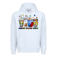 White hispanic heritage month coffee cups Premium Hoodie - Zillion Design Studio
