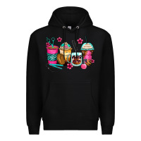 Black hairstylist coffee cups Premium Hoodie - Zillion Design Studio