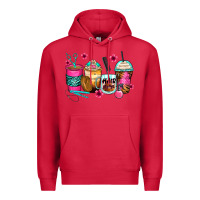 Cardinal hairstylist coffee cups Premium Hoodie - Zillion Design Studio