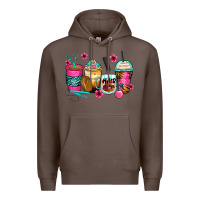 Coffee hairstylist coffee cups Premium Hoodie - Zillion Design Studio
