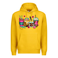 Lemon hairstylist coffee cups Premium Hoodie - Zillion Design Studio
