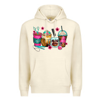 Sandshell hairstylist coffee cups Premium Hoodie - Zillion Design Studio