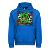 Cobalt soccer mama with leopard Urban Hoodie - Zillion Design Studio