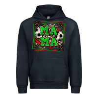 Navy soccer mama with leopard Urban Hoodie - Zillion Design Studio