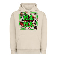 Pigment French Oak soccer mama with leopard Urban Hoodie - Zillion Design Studio