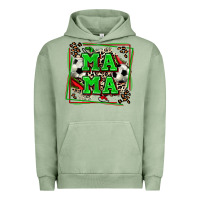 Pigment Oil Green soccer mama with leopard Urban Hoodie - Zillion Design Studio
