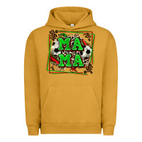 Pigment Peanut Butter soccer mama with leopard Urban Hoodie - Zillion Design Studio