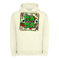 Pigment Pistachio soccer mama with leopard Urban Hoodie - Zillion Design Studio