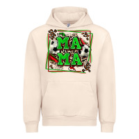 Sandshell soccer mama with leopard Urban Hoodie - Zillion Design Studio