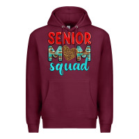 Burgundy senior mom squad Premium Hoodie - texasbilliewilder