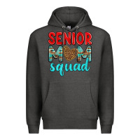 Charcoal Heather senior mom squad Premium Hoodie - texasbilliewilder