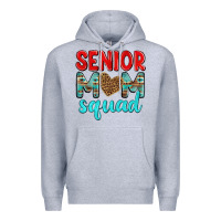 Heather Grey senior mom squad Premium Hoodie - texasbilliewilder