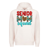 Pale Pink senior mom squad Premium Hoodie - texasbilliewilder