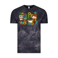 Cloud Black Coffee cups Vintage Tee - Artiststas